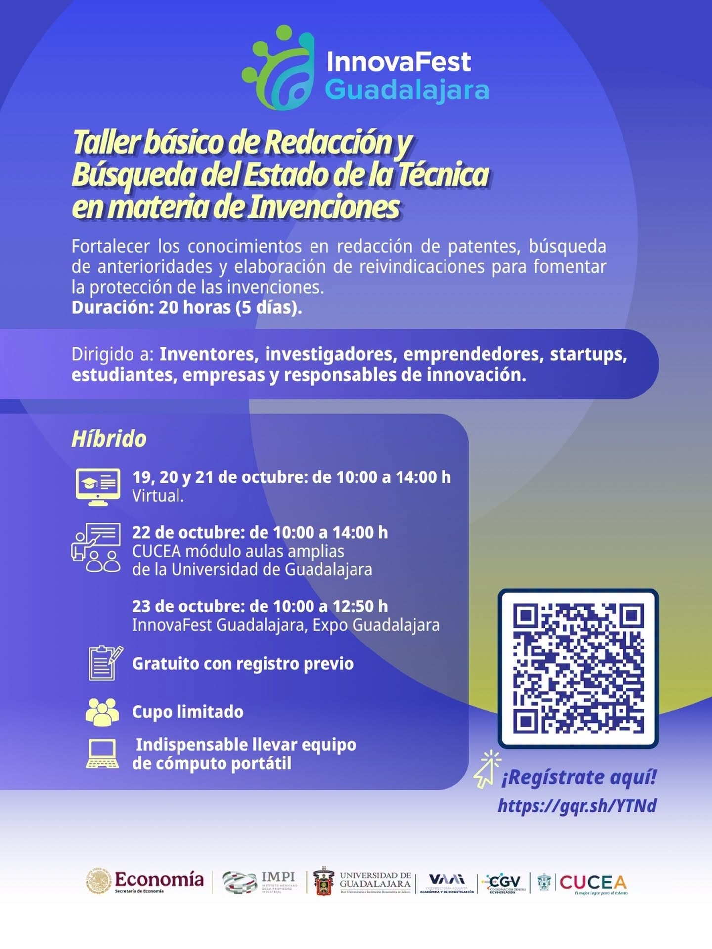 aller básico de Redacción y Búsqueda del Estado de la Técnica en materia de Invenciones