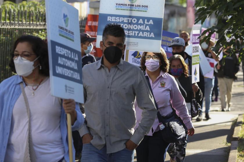 Detectan infiltrados en la Caminata por la autonomía universitaria